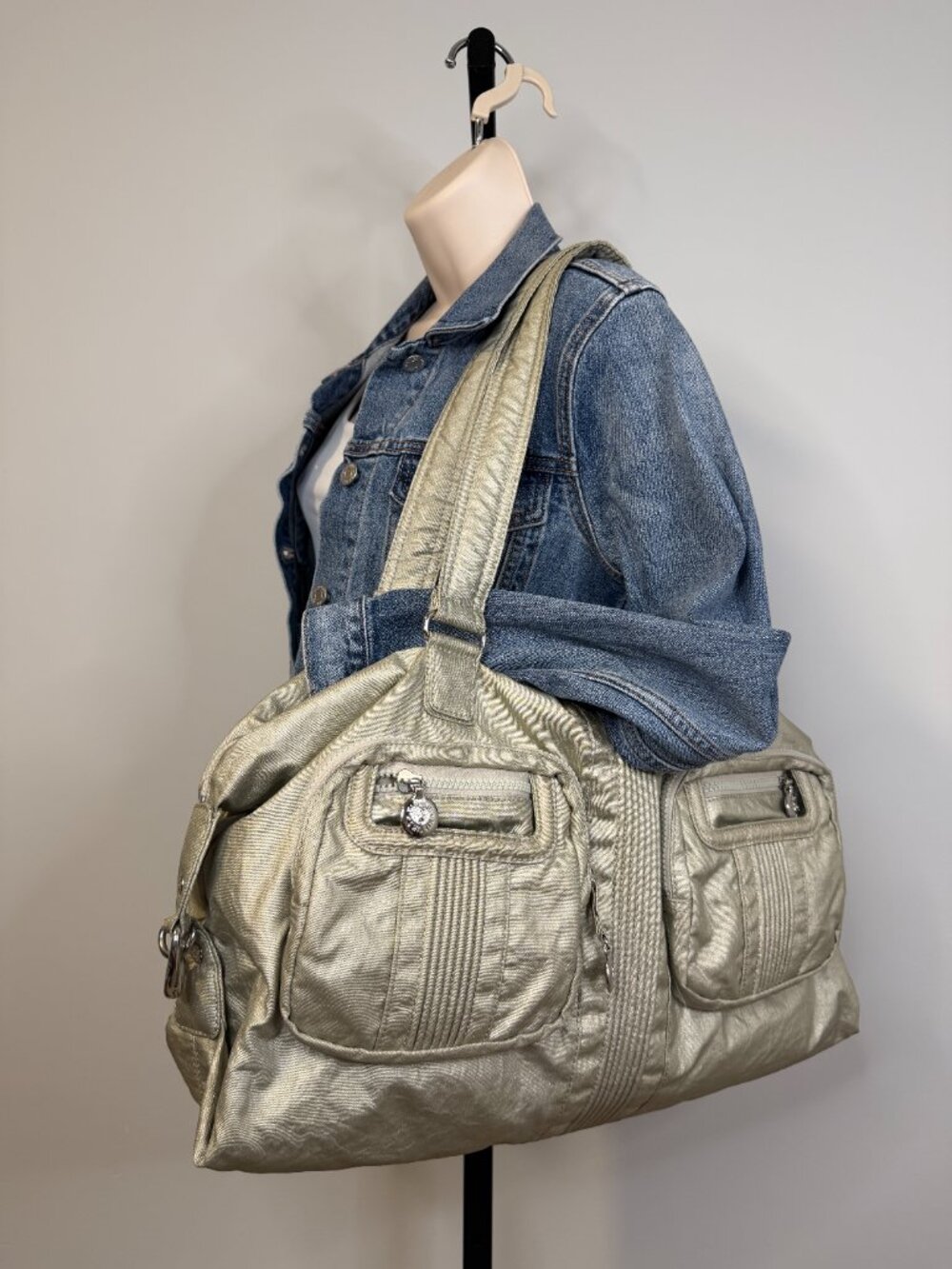 Kipling Silver Overnight Bags - Size OS